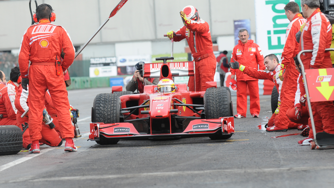 F1-renkaanvaihtopysähdys Itävallassa