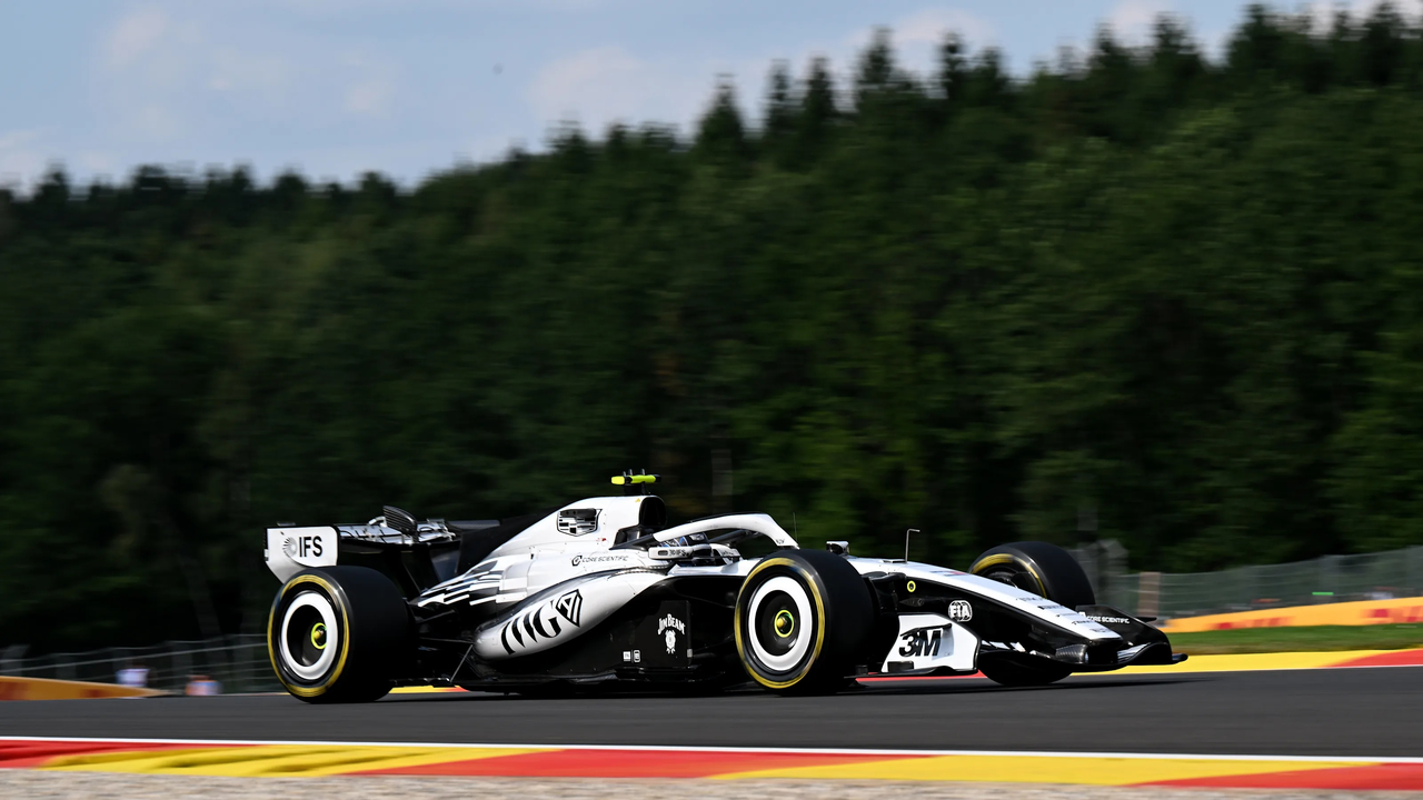 ลวดลาย Cadillac Formula 1 ที่ปรับใหม่ในเบลเยียม