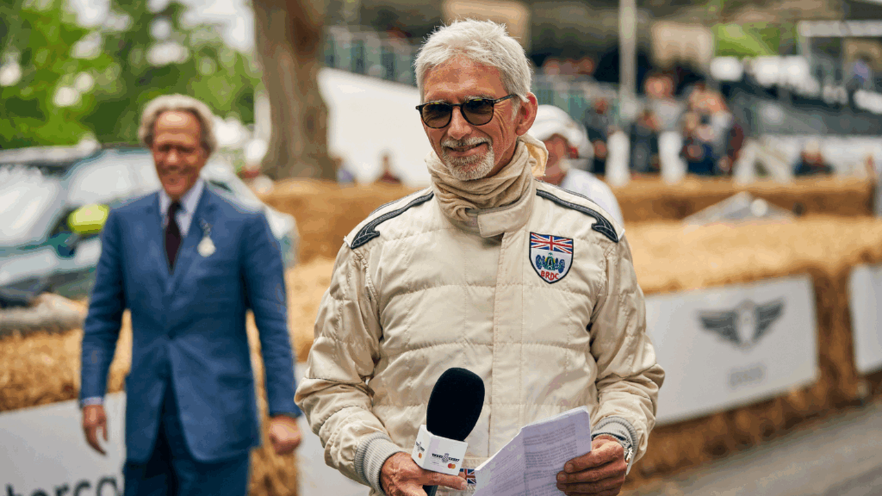 Damon Hill a un evento di sport motoristici durante la stagione 2026