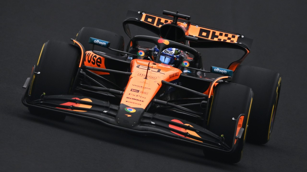 A Formula 1 car drives during a circuit session