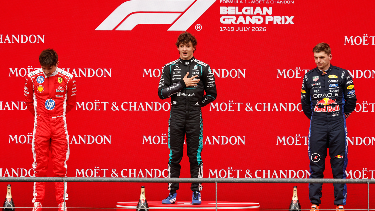 Kimi Antonelli برنده جایزه بزرگ بلژیک ۲۰۲۶ پیش از Charles Leclerc شد