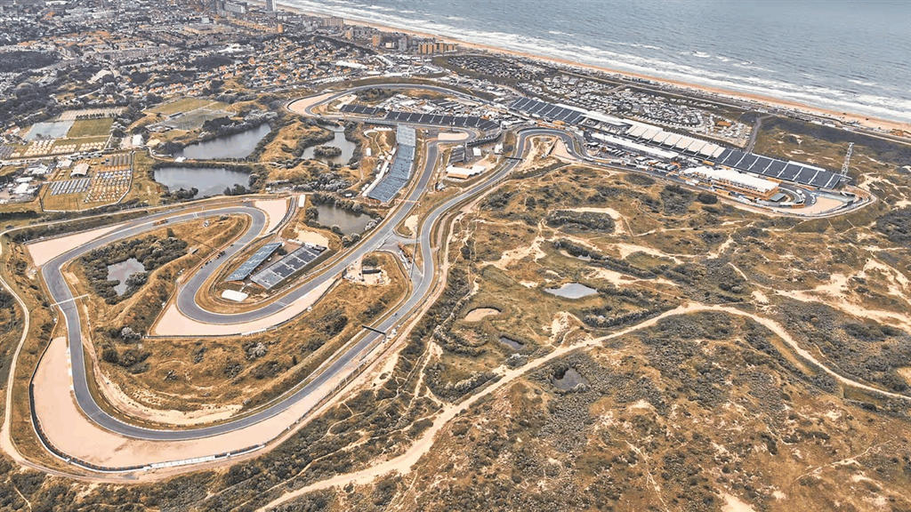 An aerial view of the Zandvoort circuit